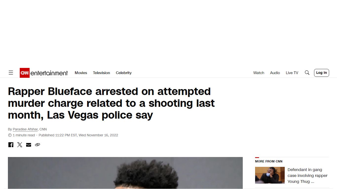 Rapper Blueface arrested on attempted murder charge related to a ... - CNN