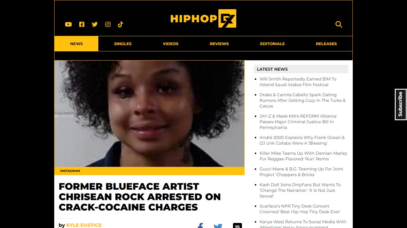 Ex Blueface Artist Chrisean Rock Arrested For Allegedly ... - HipHopDX