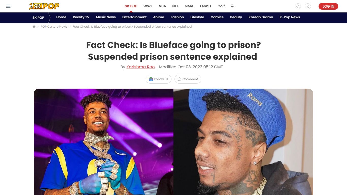Fact Check: Is Blueface going to prison? Suspended prison sentence ...
